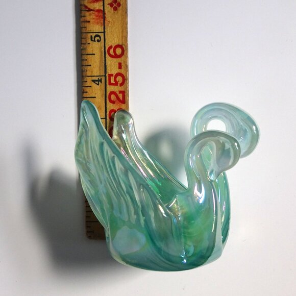 2 Headed Swan Bonboniere Chalet Chantili Glass - Picture 11 of 15